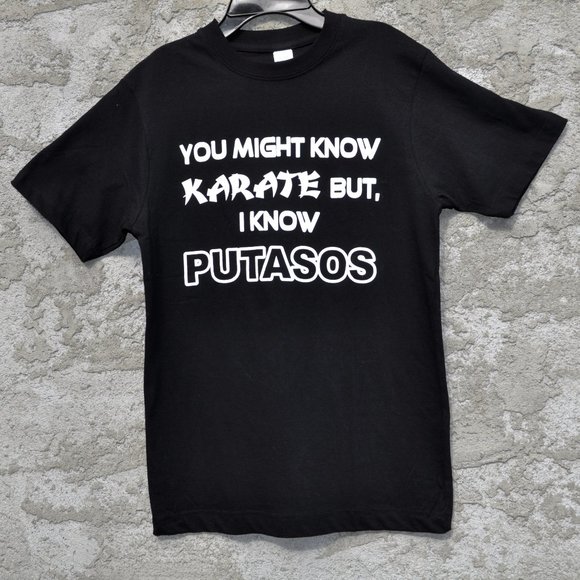 T-Shirt Men's or Women's Funny Black White T-shirt Size Small 100% Cotton - Picture 1 of 3